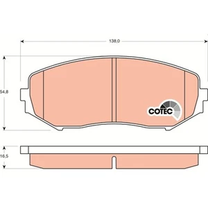 TRW Cotec Brake Pad Set GDB3443 - Picture 1 of 5