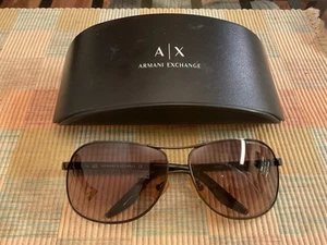A|X Armani Exchange AX 169/S Gloss black Gradient Sunglasses + AX case 130 - Picture 1 of 8