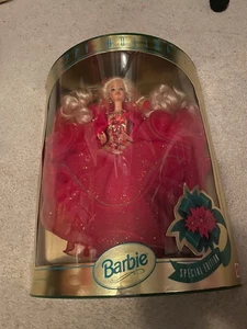 1993 Happy Holidays Barbie Special Edition 10824 Mattel New In Box Sealed NIB - Picture 1 of 4