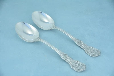 Cuchara de postre sopa ovalada 2 Reed & Barton Francis I Sterling 6-5/8" sin mono Foto 1 de 4