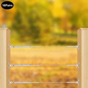 16 Pairs Cable Railing Kit T316 Stainless Steel for 1/8 in Deck Stairs Railing - Picture 1 of 15