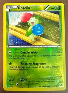 Pokemon TCG Roselia 12/124 2012 Reverse Holo Uncommon BW Dragons Exhaulted VLP - Picture 1 of 2