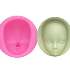 M929 DIY Ragazza Viso in silicone forma fondantformen STRUMENTI resina forme