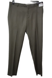 JOSEPH & FEISS Gold Men's Size 40 Unhemmed Classic Fit 100% Wool Dress Pants - Picture 1 of 12