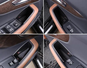 4P Fit For Audi Q8 2019-2022 Black Car Interior Door Storage Box Container Trim - Bild 1 von 3