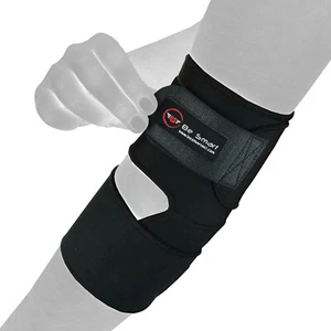 Premium Elbow Support Strap Sleeve for Pain Injury & Sport Golf Tennis Black - Picture 1 of 12