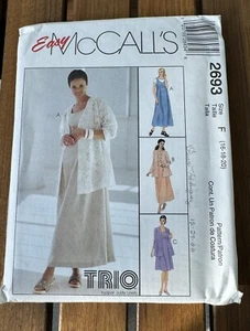 McCalls 2693 Sewing Pattern Maternity Jacket Dress Jumper Size 16 18 20 Loeb - Picture 1 of 4