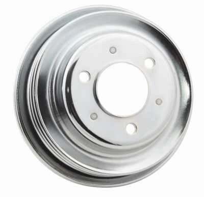 Engine Crankshaft Pulley-Chrome Plated Steel Crankshaft Pulley Mr Gasket 4961G - Image 1 of 4