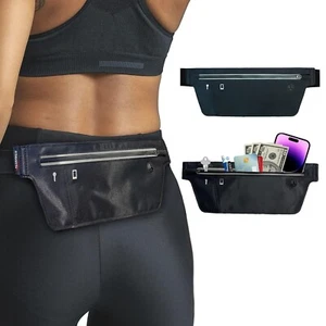 Waist Fanny Pack Slim Waterproof Running Walking Outdoor Hiking Travel Bag - Picture 1 of 7
