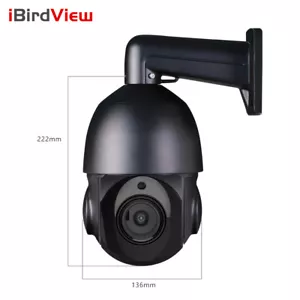 50X Zoom 4K 8MP POE PTZ IP velocità a cupola slot scheda audio a 2 vie nero - Foto 1 di 7