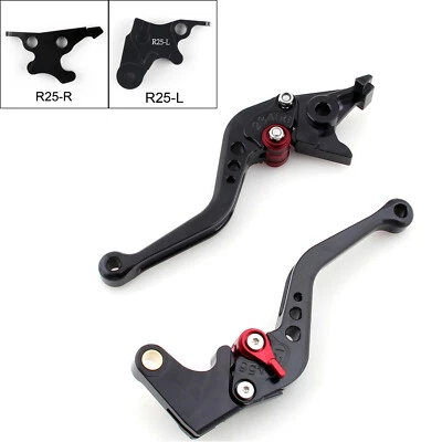 Short Brake Clutch Levers For Yamaha YZF R25 2014-2015/YZF R3 2015 Black #3 Foto 1 de 2