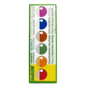 Ökonom Nawaro Wasserfarbkasten Naturfarben Eier Malkasten Eierfarbe 6 Farben - Bild 1 von 1