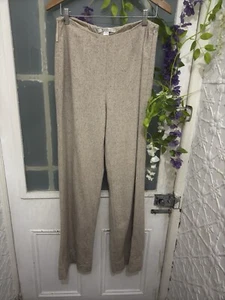 Nought London 3/12 Beige Wool And Silk Blend Dress Pants - Picture 1 of 10