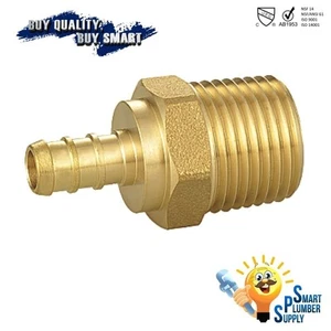 Adattatore filettato PEX 1/2" x 3/4" maschio NPT (124-01) - senza piombo - Foto 1 di 1