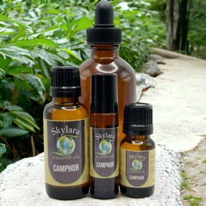 Therapeutic Grade Camphor Essential Oil - Natural and Cooling Aromatherapy FREE - Picture 1 of 12