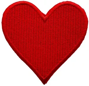 CUORE ROSSO ferro ricamato PATCH LOVE SIGN SAN VALENTINO - Foto 1 di 1