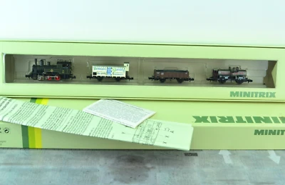 Minitrix 11019 K.Bay.Sts.B. Bavarian 0-6-0 Steam Locomotive Train Set N Scale - Image 1 of 4