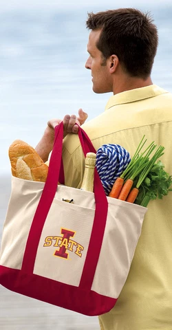 Iowa State University Tote Bags CANVAS Iowa State Tote Bag Cover