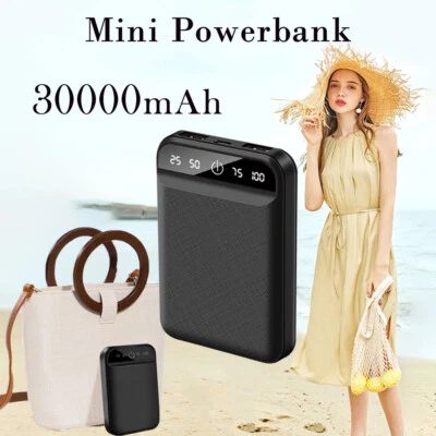 Powerbank 30000mAh mini batteria esterna compatta piccola e leggera power bank IT - Immagine 1 di 4