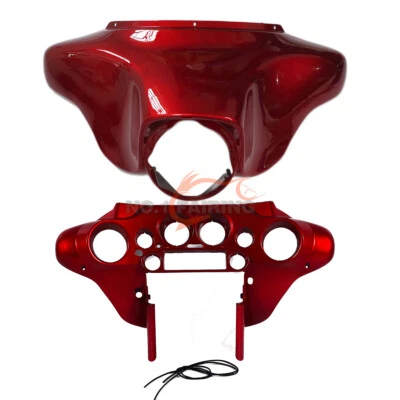 Juego de carenado exterior interior ABS rojo Batwing para Harley Davidson Touring 1996-2013 13 Foto 1 de 4