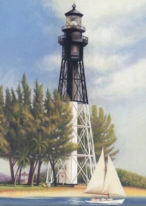 Southeastern Lighthouses Hillsboro Einlasslicht Florida 2003 FDC Postkarte - Bild 1 von 2