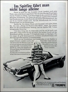 Triumph Spitfire MK 4, originale Werbung aus 1970 - Picture 1 of 2