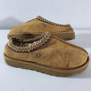 UGG Slippers Chestnut Tasman Mule Sheepskin Fur Lined Slip On Size UK 7.5 US 9 - Picture 1 of 24