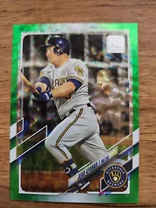 2021 TOPPS SERIES 2 JEDD GYORKO GREEN FOIL SP /499 #645 MILWAUKEE BREWERS PD - Picture 1 of 4