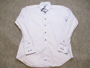 David Donahue Hemd Herren 16,5 Knopfleiste blau geometrisch - Bild 1 von 13