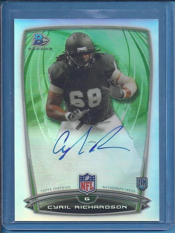 2014 Bowman Rookie Chrome Refractor Autograph CYRIL RICHARDSON #54 - Image 1 of 1
