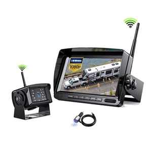 Telecamera di backup digitale wireless 7" monitor 1080P portata di trasmissione 85 piedi visione notturna - Foto 1 di 12