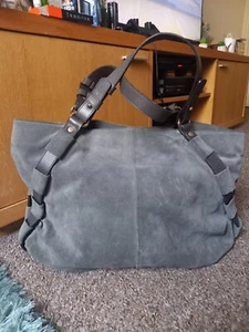 Furla Large Grey Soft Leather Handbag - Picture 1 of 16