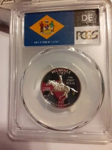 1999 S DELAWARE SILVER PR70DCAM PROOF PCGS - Picture 1 of 12