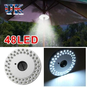 Outdoor 3 Brightness Mode 48 LEDs Tent Light Parasol Lights Patio Umbrella Lamp - Picture 1 of 10