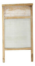 Vintage Antique Washboard Wood and Glass, 24" x 12"
