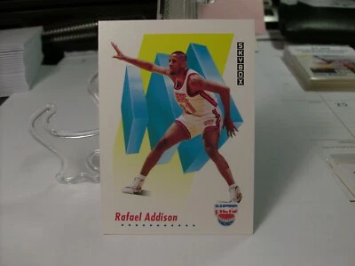 1991-92 SkyBox Basketball #636 - Rafael Addison RC - New Jersey Nets  91-488 - Image 1 of 2