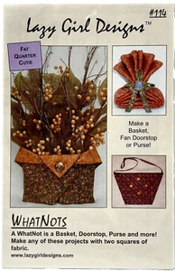 NEW 2002 LGD Sewing Pattern 114 WhatNots Basket Doorstop Purse Vintage 14792 - Picture 1 of 2