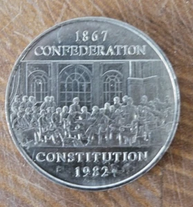 Kanada Dollar 1982 Bund 1867 Verfassung 1982 - Bild 1 von 2