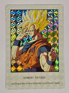 Goku vs Cell # 146 Amada Dragon Ball Z Hero Collection: Serie 1 Prisma PULITO - Foto 1 di 10