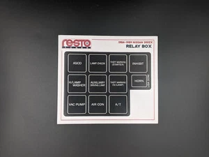 1984 -1987 Nissan 300ZX Relay Box Decal - Picture 1 of 2