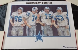 Dallas Cowboys - Defensa del Juicio Final - Póster RARO DE LA NFL - Bob Lilly - Imagen 1 de 2