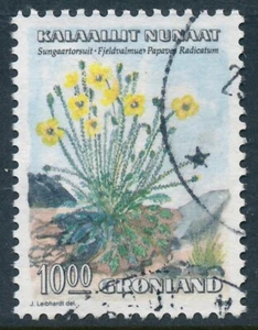 Greenland Scott 196/AFA 198, 10 Kr. Arctic Poppy, F-VF Used - Picture 1 of 1