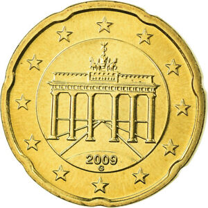 [#699852] Federale Duitse Republiek, 20 Euro Cent, 2009, FDC, Tin, KM:255