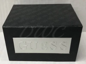 Guess vintage black Watch Box Presentation display Storage Case - Picture 1 of 4