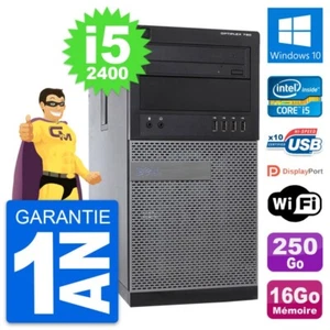 PC Tour Dell OptiPlex 790 MT Intel i5-2400 RAM 16Go Disque 250Go Windows 10 Wifi - Photo 1/3