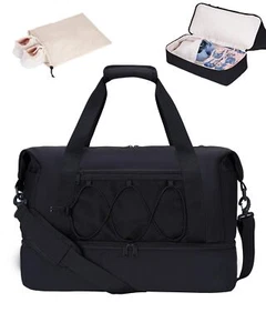 Travel Duffel Bag Weekender Overnight Bag for Women Large Sports Gym Bag with... - Picture 1 of 9