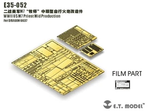 E35-052 , PE for WWII US M7 Priest Mid Production (For DRAGON), ETMODEL, 1/35 - Picture 1 of 9