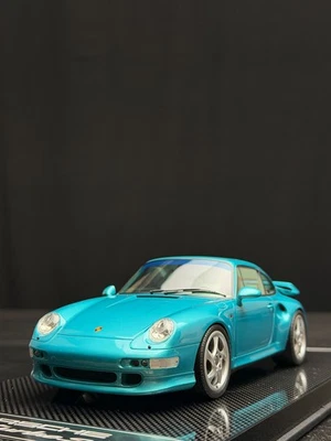 Porsche 911 Turbo S (Blue) [Dino Model] 1/18 scale - Image 1 of 4