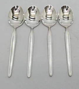 WMF Besteck "ZÜRICH" 4er Satz Menülöffel 800er Silber L. 20,2 cm 262 g. - Picture 1 of 4