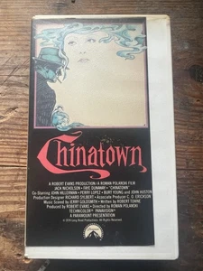 Chinatown ( VHS ) Jack Nicholson, Faye Dunaway, Roman Polanski Rental - Picture 1 of 7